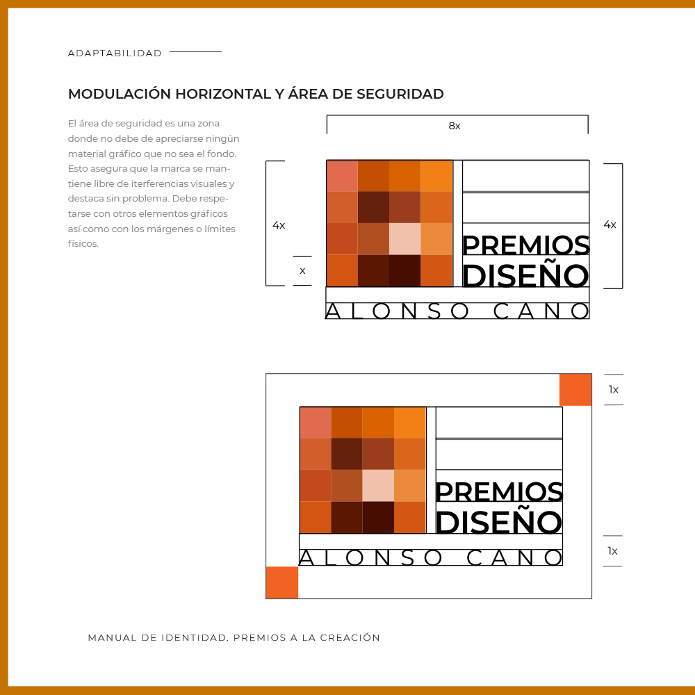 Composición y área segura